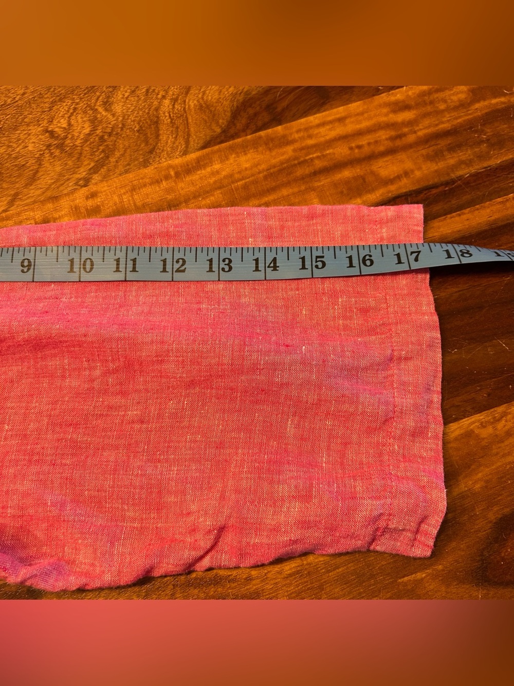Tahari Pink Linen Collared V-Neck Tunic - Picture 7 of 9